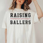 T-shirt oversize con grafica Raising Ballers