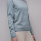 Maglione girocollo a righe in cotone Pima
