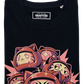 T-shirt Daruma Cats con grafica giapponese di gatti