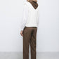 Pantaloni sigaretta dritti con tasche oblique