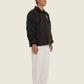 Giacca bomber nera unisex in cotone organico