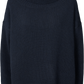 Maglione dolcevita in lana d’agnello blu notte