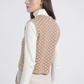Gilet in maglia jacquard con bottoni