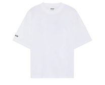 T-shirt Essentials oversize a maniche lunghe bianca