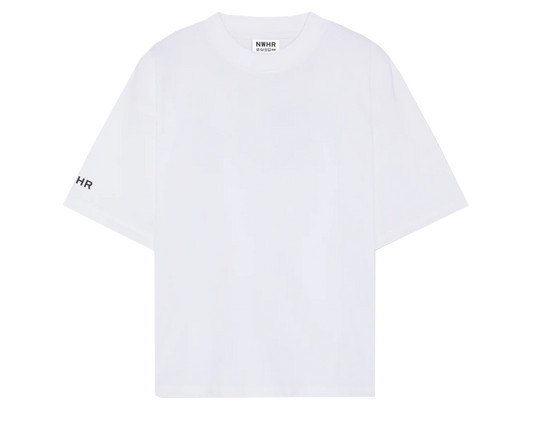 T-shirt Essentials oversize a maniche lunghe bianca
