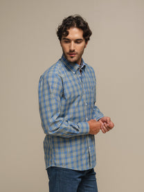 Camicia uomo in cotone 100% a quadri