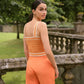 Pantaloni relaxed fit a vita alta