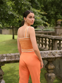 Pantaloni relaxed fit a vita alta