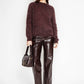 Maglione a righe Levelio marrone