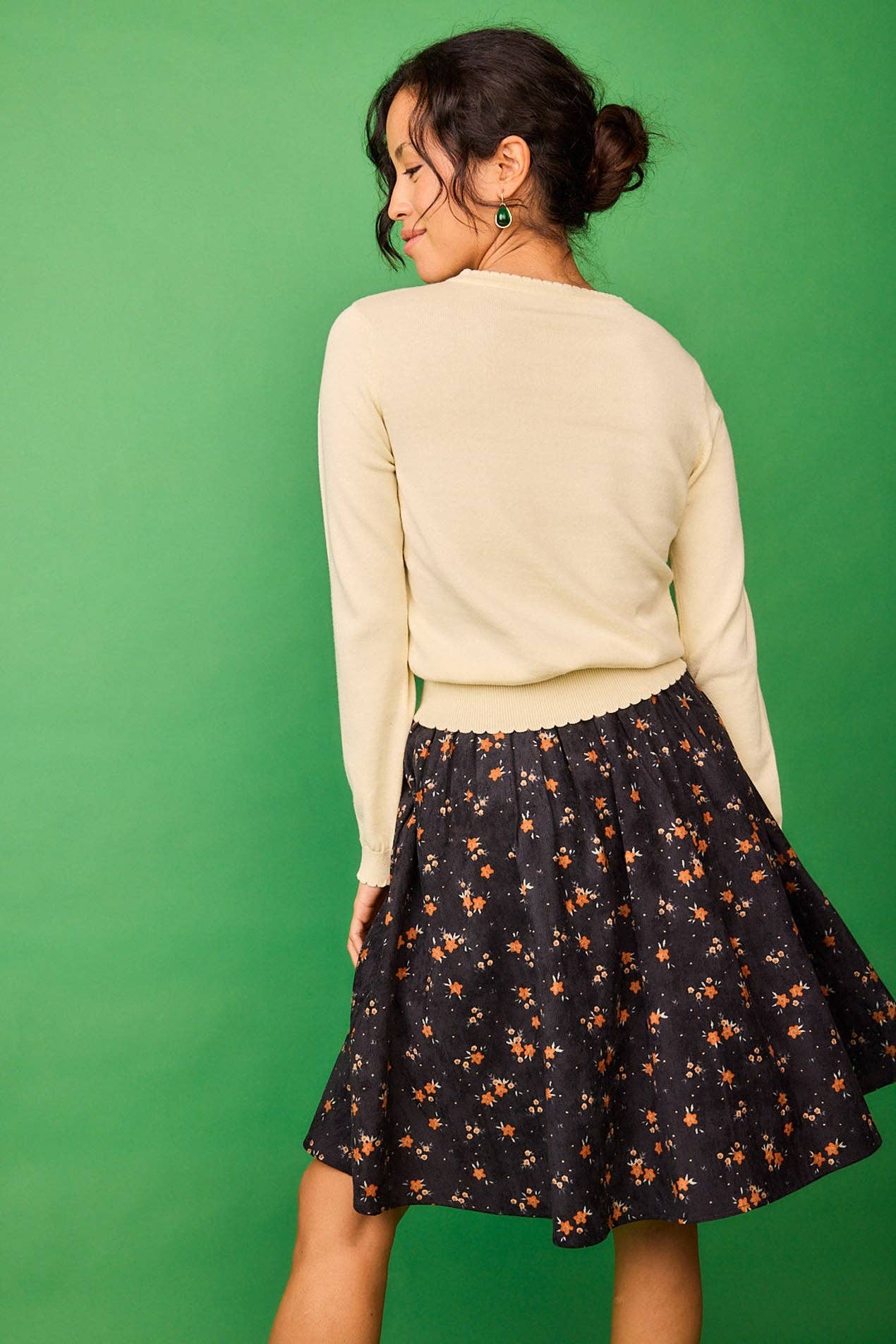 Maglia bianca con ricamo di coccinelle Gloria