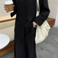 Camicia oversize nera dalla vestibilità comoda