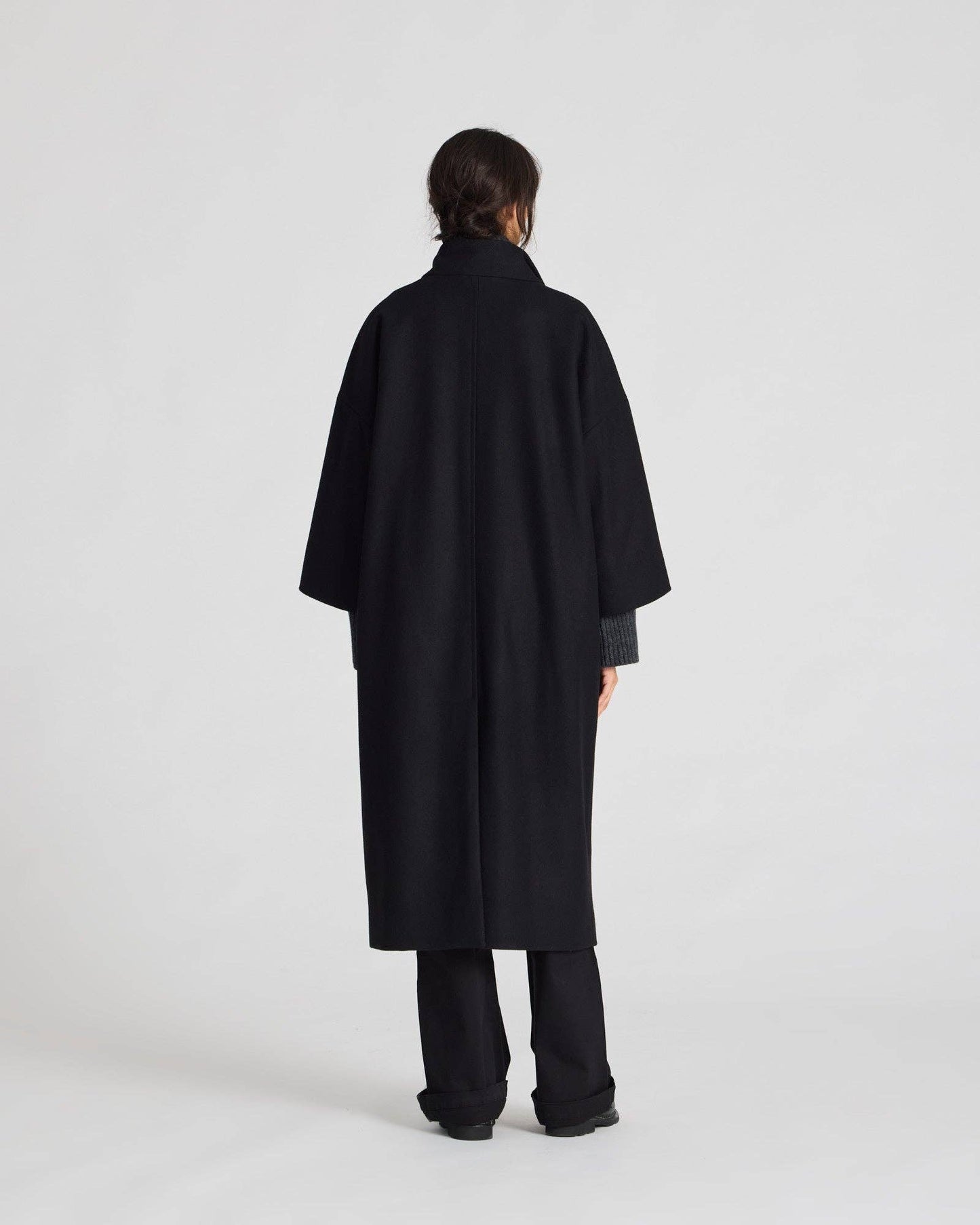 Cappotto lungo Nete in lana riciclata