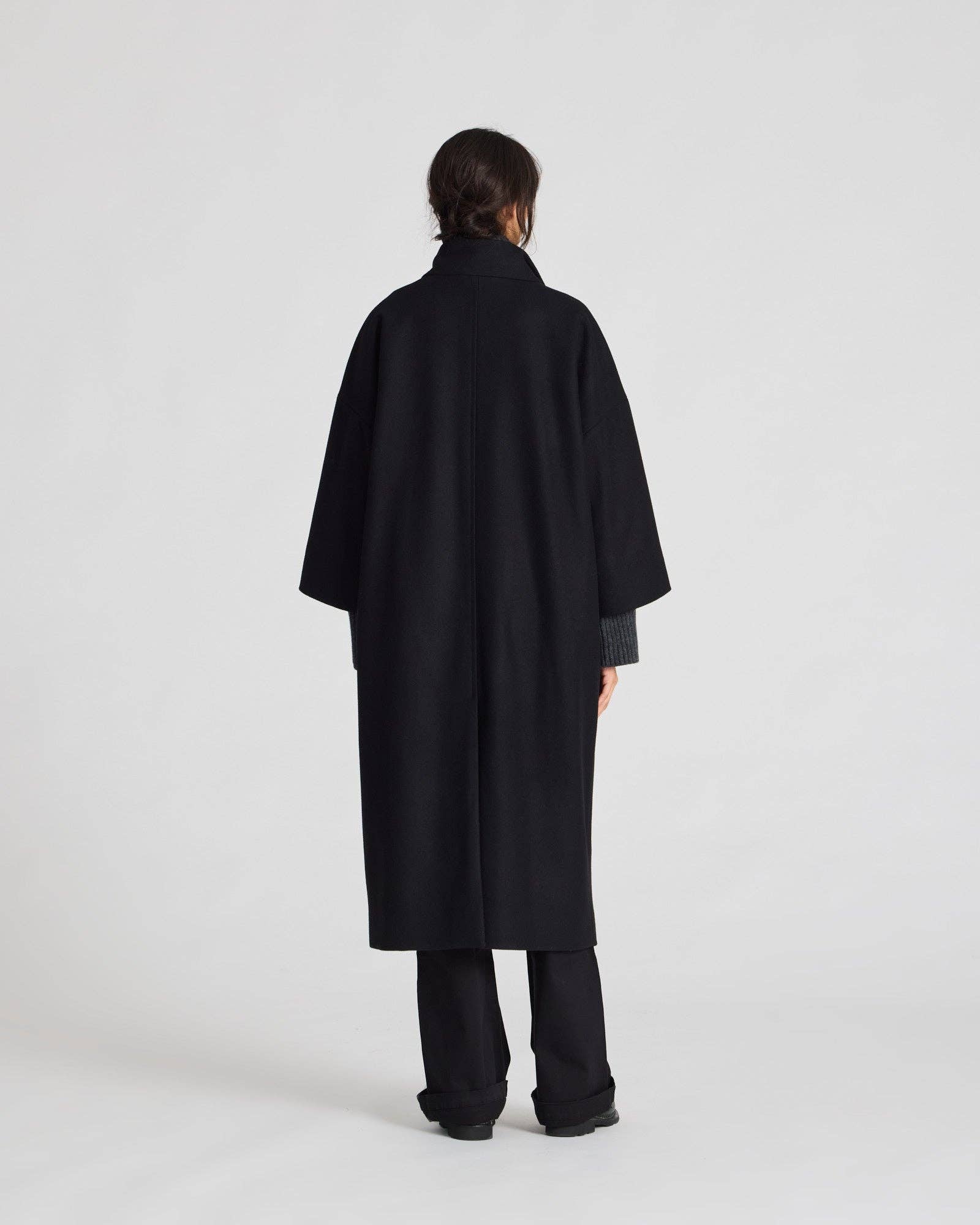 Cappotto lungo Nete in lana riciclata