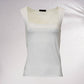 Top basic smanicato con scollo quadrato