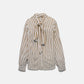 Camicia a righe con fiocco al collo