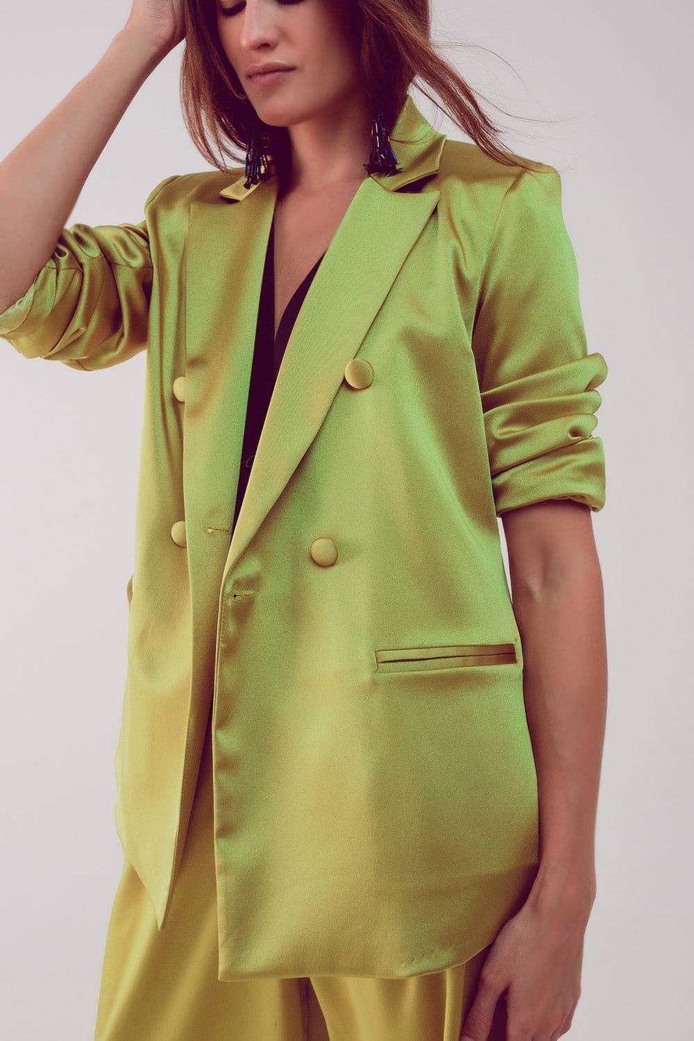 Blazer doppiopetto in poliestere SMF