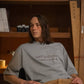 T-shirt Misty Gray Mars a maniche corte in cotone organico