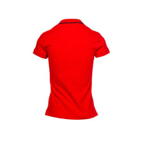 Polo donna in cotone con ricami a stelline