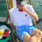 Pantaloncini da piscina Capri con stampa estiva
