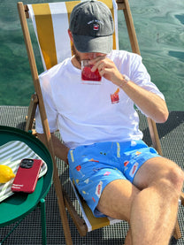 Pantaloncini da piscina Capri con stampa estiva