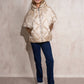 Cappa imbottita oversize con cappuccio e zip