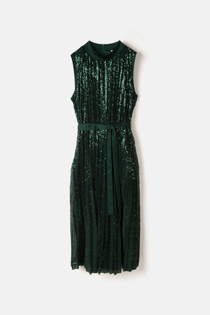 Abito midi da festa con paillettes