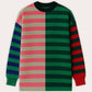 Maglia a righe color block multicolor