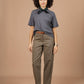 T-shirt boxy in canapa e cotone biologico grigio ardesia