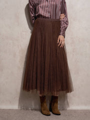 Gonna midi in tulle elegante