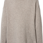 Cardigan Edith in lana d’agnello grigio pietra