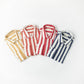 Camicia in lino a righe color ocra Maggia