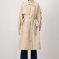 Trench oversize con maniche elasticizzate
