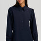 Camicia con maniche plissettate