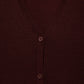 Cardigan in maglia rasata con scollo a V