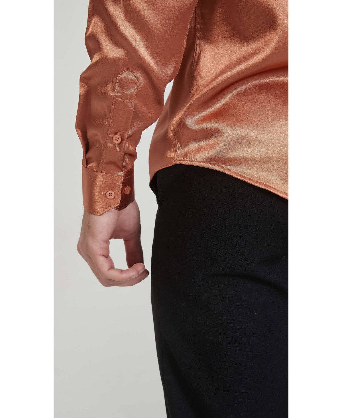 Camicia uomo satinata relax fit