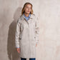 Impermeabile donna con bottoni effetto tartaruga