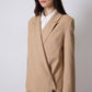 Blazer doppiopetto imbottito cammello