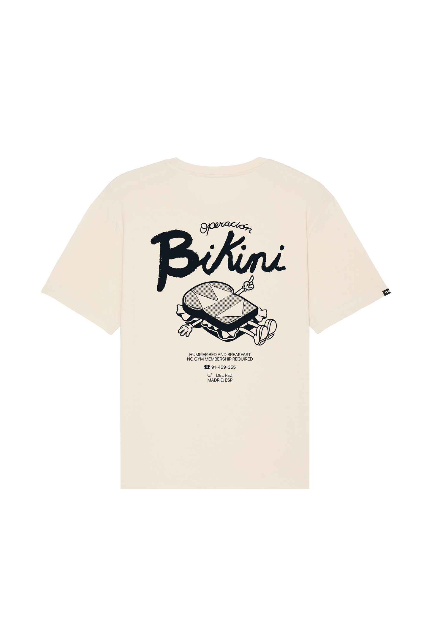 T-shirt oversize bikini in cotone biologico