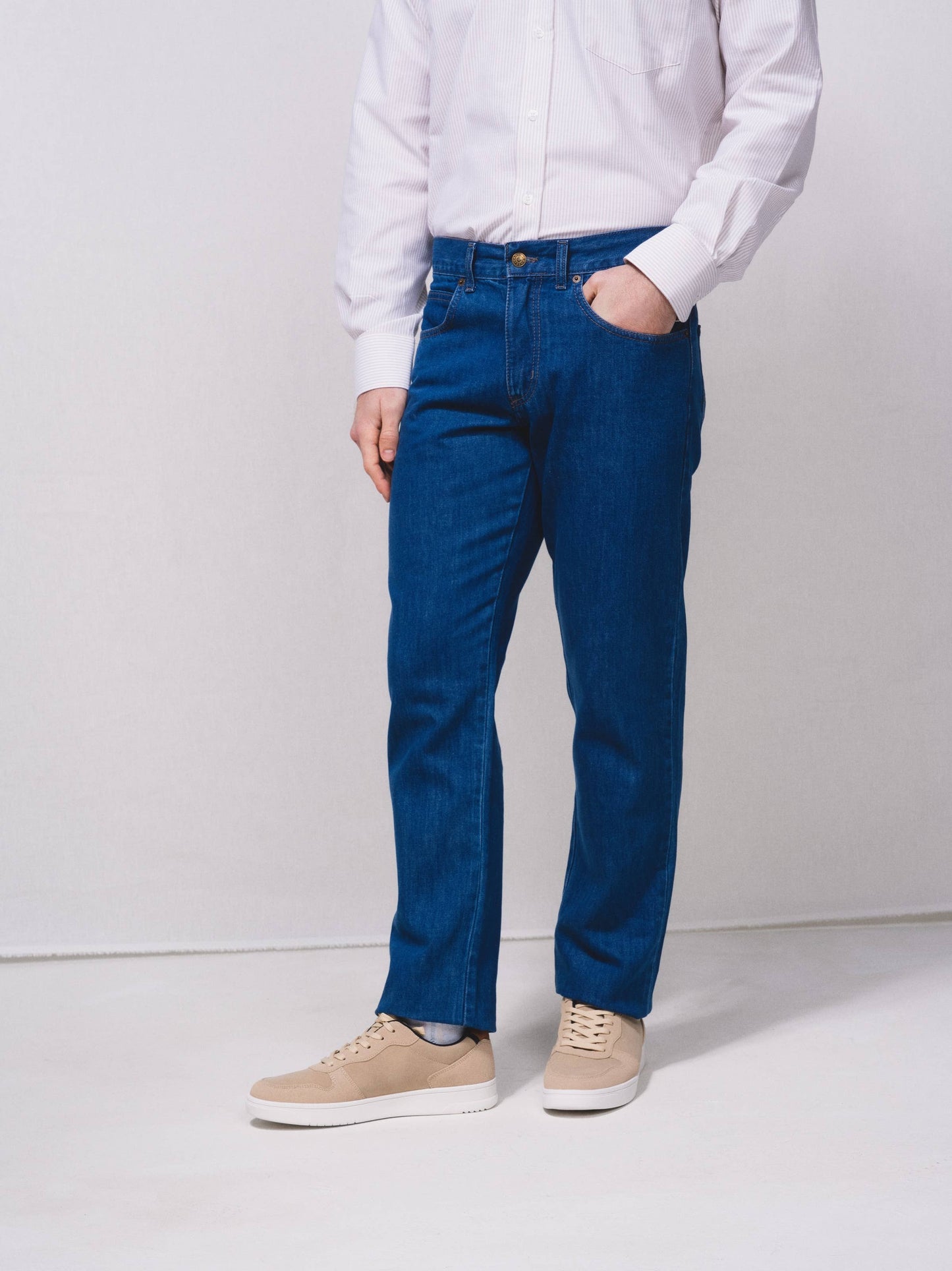 Jeans regular fit in denim da uomo