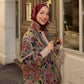 Giacca bomber fantasia paisley multicolor
