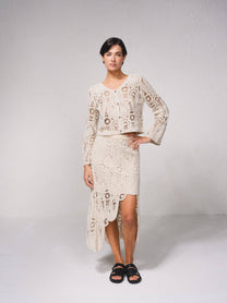 Giacca crochet in cotone