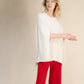Maglione mantella oversize in misto cashmere
