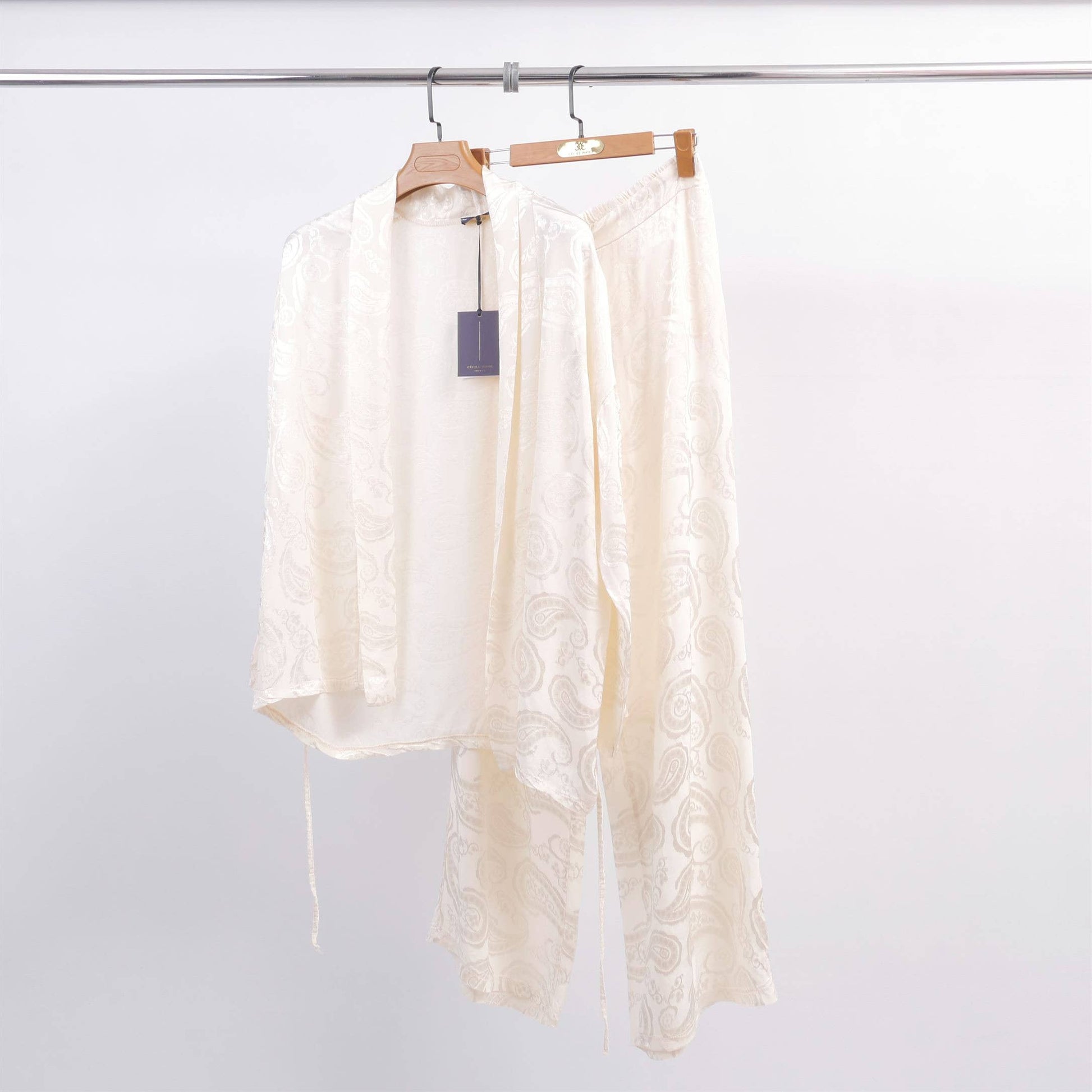 Giacca kimono goffrata in viscosa