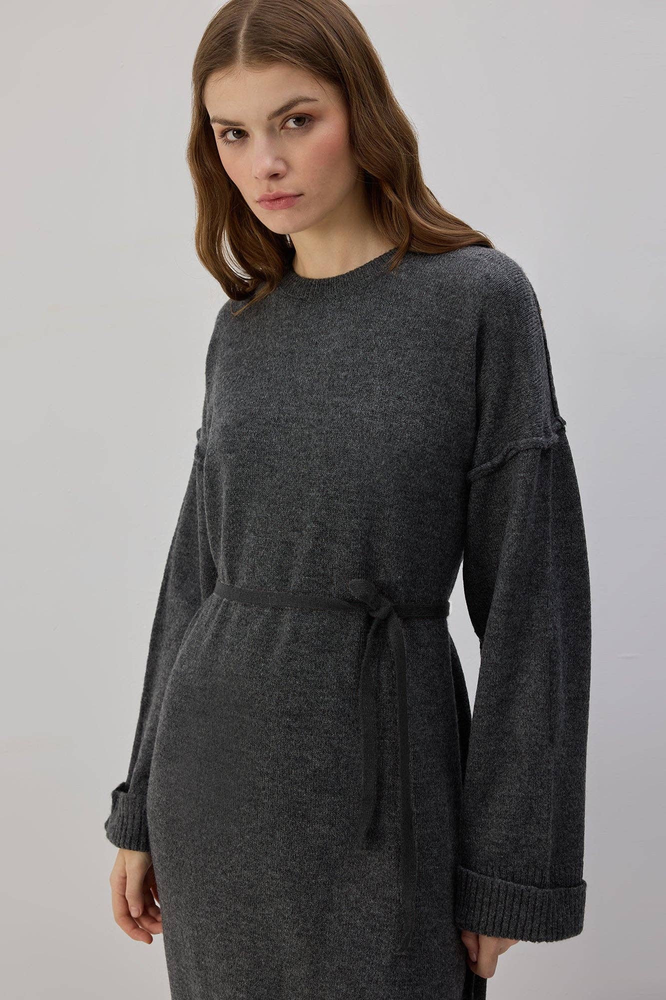 Abito in maglia con fiocco