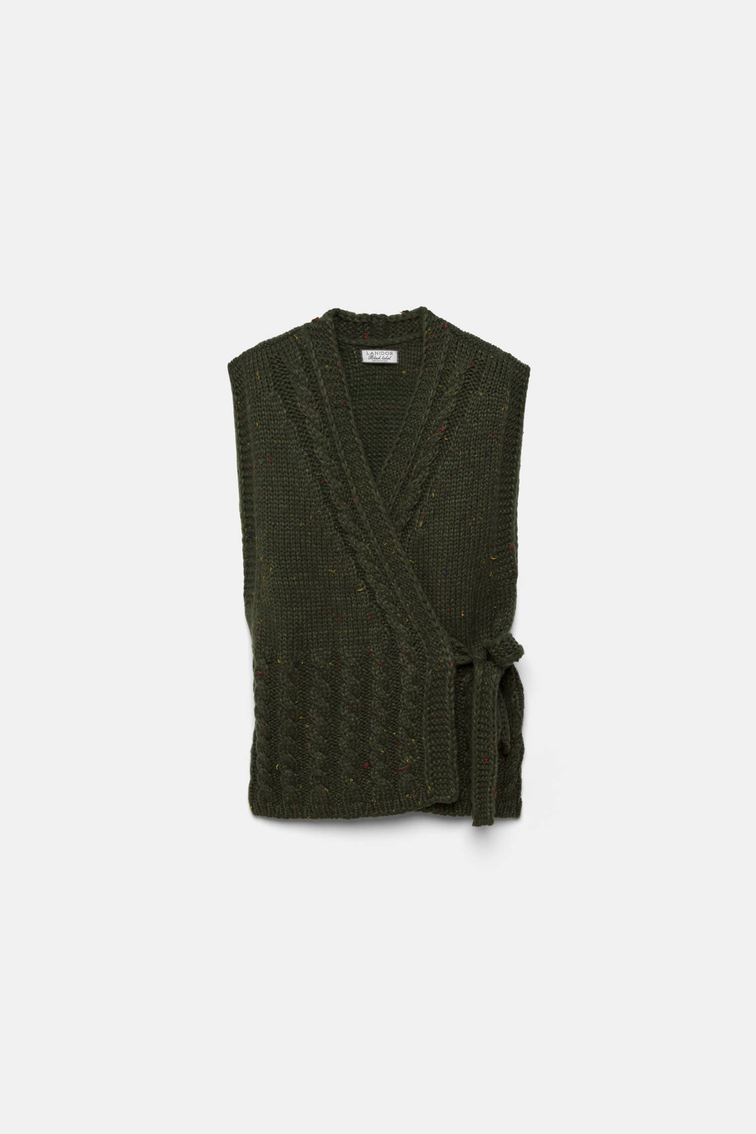 Gilet in maglia strutturata con scollo a V