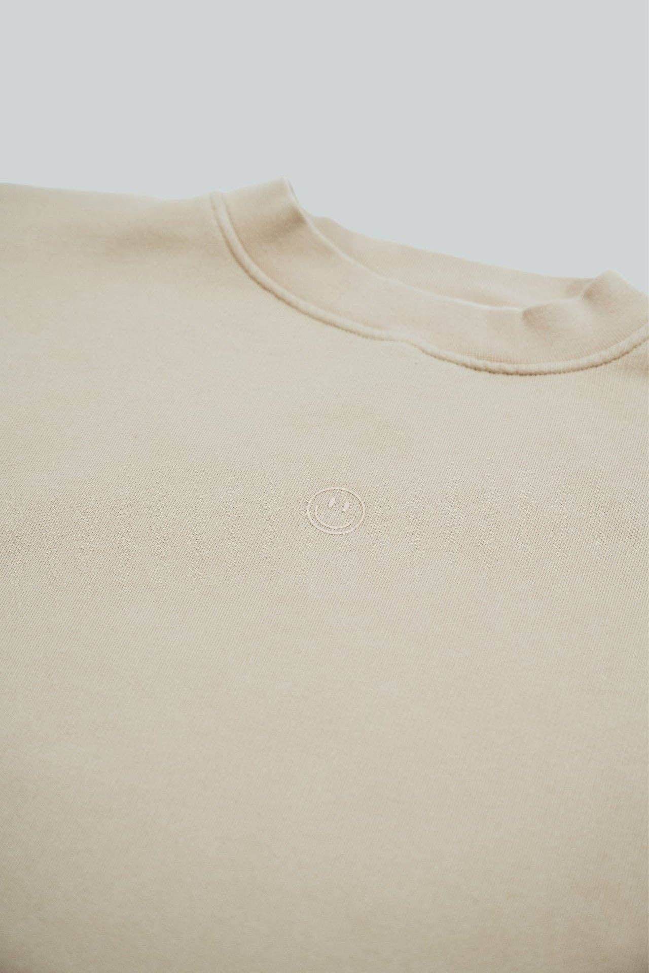 Felpa oversize Positive Mind beige
