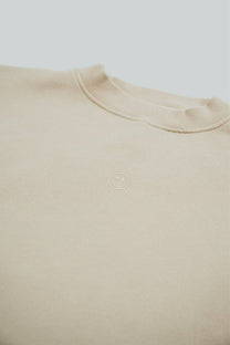 Felpa oversize Positive Mind beige