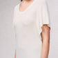 Abito midi in maglia a coste con maniche fluide