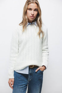 Maglione in maglia strutturata girocollo