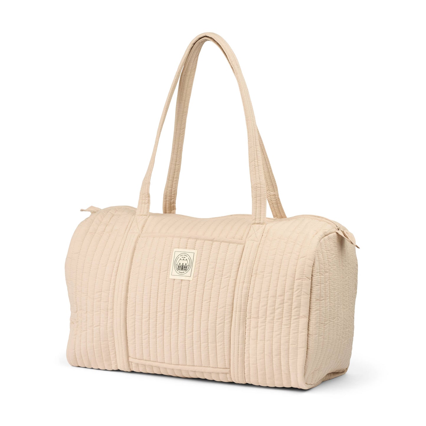 Borsone da viaggio in cotone organico grigio fumo